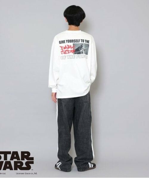GLAZOS / グラソス Tシャツ | 【大人向けサイズあり】【STAR WARS】ダース・ベイダー / バックプリント長袖Tシャツ | 詳細2