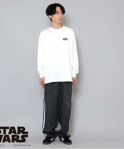 GLAZOS / グラソス Tシャツ | 【大人向けサイズあり】【STAR WARS】ダース・ベイダー / バックプリント長袖Tシャツ | 詳細3
