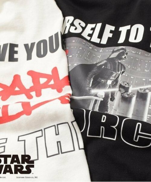 GLAZOS / グラソス Tシャツ | 【大人向けサイズあり】【STAR WARS】ダース・ベイダー / バックプリント長袖Tシャツ | 詳細7