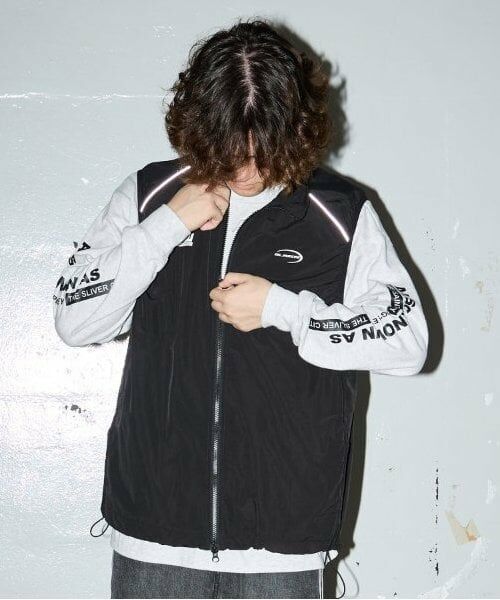 GLAZOS / グラソス ダウンジャケット・ベスト | 【大人向けサイズあり】ロゴジップアップベスト | 詳細2