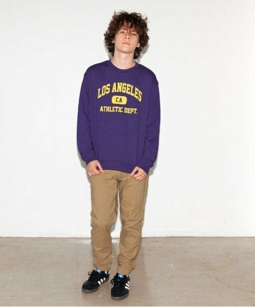 GLAZOS / グラソス その他パンツ | 【大人向けサイズあり】スーパーストレッチ裏起毛ツイル・ジョガーパンツ | 詳細1