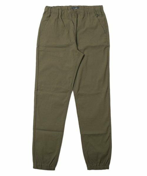 GLAZOS / グラソス その他パンツ | 【大人向けサイズあり】スーパーストレッチ裏起毛ツイル・ジョガーパンツ（カーキ）