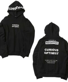 GLAZOS / グラソス パーカー | 【大人向けサイズあり】【毛玉になりにくいしっかり素材】フードプリントプルオーバーパーカー