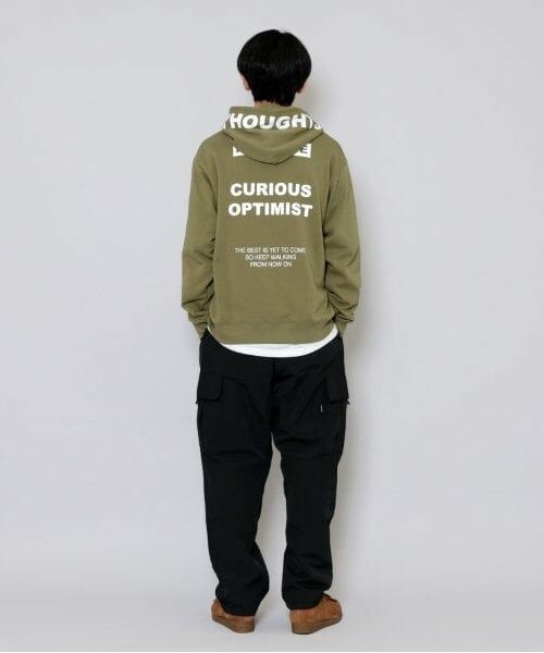 GLAZOS / グラソス パーカー | 【大人向けサイズあり】【毛玉になりにくいしっかり素材】フードプリントプルオーバーパーカー | 詳細1