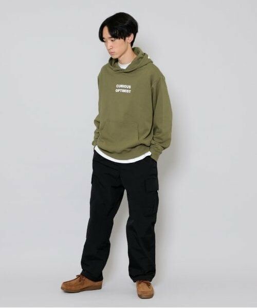 GLAZOS / グラソス パーカー | 【大人向けサイズあり】【毛玉になりにくいしっかり素材】フードプリントプルオーバーパーカー | 詳細2