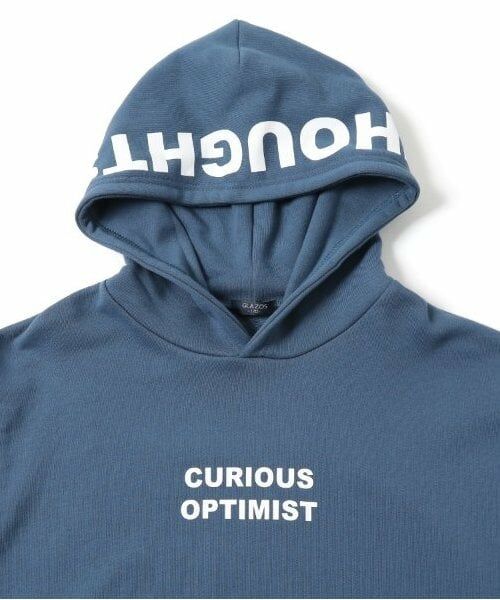 GLAZOS / グラソス パーカー | 【大人向けサイズあり】【毛玉になりにくいしっかり素材】フードプリントプルオーバーパーカー | 詳細3