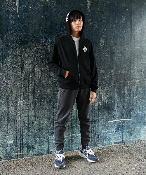 GLAZOS / グラソス パーカー | 【大人向けサイズあり】【毛玉になりにくいしっかり素材】フードプリントジップパーカー | 詳細1