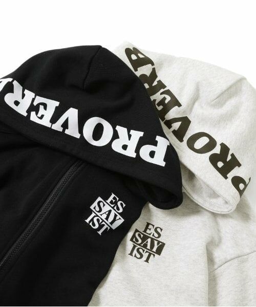 GLAZOS / グラソス パーカー | 【大人向けサイズあり】【毛玉になりにくいしっかり素材】フードプリントジップパーカー | 詳細11