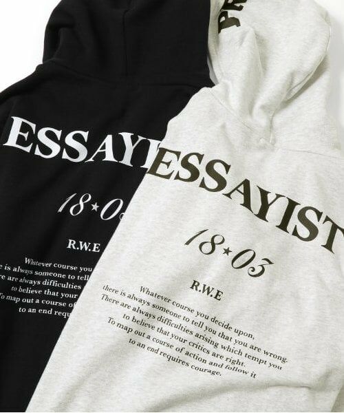 GLAZOS / グラソス パーカー | 【大人向けサイズあり】【毛玉になりにくいしっかり素材】フードプリントジップパーカー | 詳細12