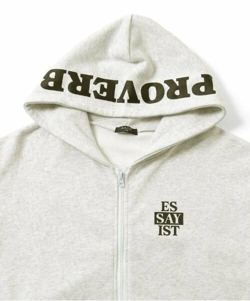 GLAZOS / グラソス パーカー | 【大人向けサイズあり】【毛玉になりにくいしっかり素材】フードプリントジップパーカー | 詳細5