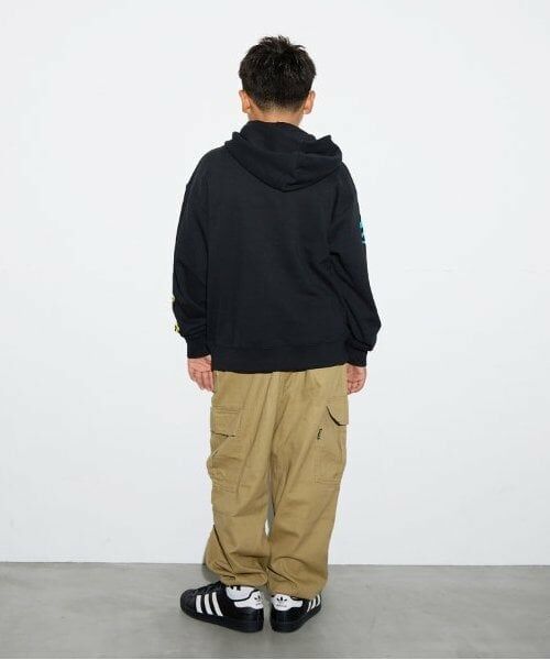 GLAZOS / グラソス パーカー | 【大人向けサイズあり】【毛玉になりにくいしっかり素材】ランダムプリントビッグパーカー | 詳細4