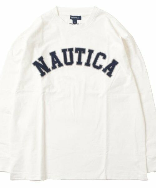 GLAZOS / グラソス Tシャツ | 【大人向けサイズあり】【NAUTICA】フロントロゴアップリケ刺繍長袖Tシャツ | 詳細16