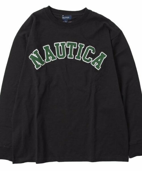 GLAZOS / グラソス Tシャツ | 【大人向けサイズあり】【NAUTICA】フロントロゴアップリケ刺繍長袖Tシャツ | 詳細18