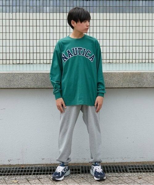 GLAZOS / グラソス Tシャツ | 【大人向けサイズあり】【NAUTICA】フロントロゴアップリケ刺繍長袖Tシャツ | 詳細6