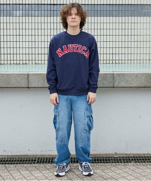 GLAZOS / グラソス スウェット | 【大人向けサイズあり】【NAUTICA】フロントロゴアップリケトレーナー | 詳細1