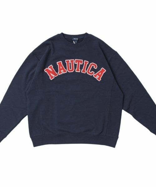GLAZOS / グラソス スウェット | 【大人向けサイズあり】【NAUTICA】フロントロゴアップリケトレーナー | 詳細14