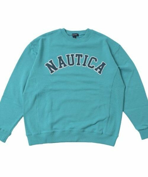 GLAZOS / グラソス スウェット | 【大人向けサイズあり】【NAUTICA】フロントロゴアップリケトレーナー | 詳細15