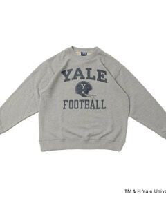 GLAZOS / グラソス スウェット | 【大人向けサイズあり】【YALE】フロントフットボールロゴプリントトレーナー