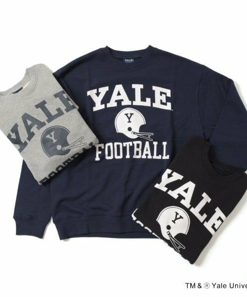 GLAZOS / グラソス スウェット | 【大人向けサイズあり】【YALE】フロントフットボールロゴプリントトレーナー | 詳細9