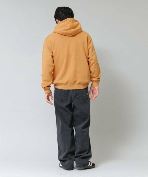 GLAZOS / グラソス パーカー | 【大人向けサイズあり】【あったか】裏起毛・カレッジロゴピグメント加工パーカー | 詳細5