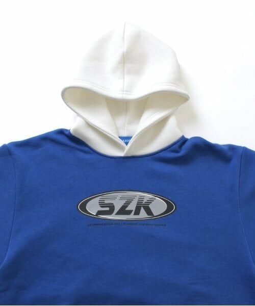 GLAZOS / グラソス パーカー | 【大人向けサイズあり】【あったか】裏起毛・袖レイヤードフロントプリントパーカー | 詳細5