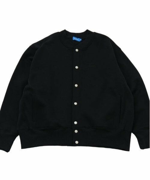 GLAZOS / グラソス ブルゾン | 【大人向けサイズあり】【毛玉になりにくいしっかり暖か素材】裏起毛・スナップボタンジャケット（クロ）