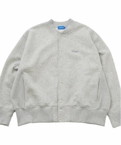 GLAZOS / グラソス ブルゾン | 【大人向けサイズあり】【毛玉になりにくいしっかり暖か素材】裏起毛・スナップボタンジャケット（ＴＯＰ・グレー）