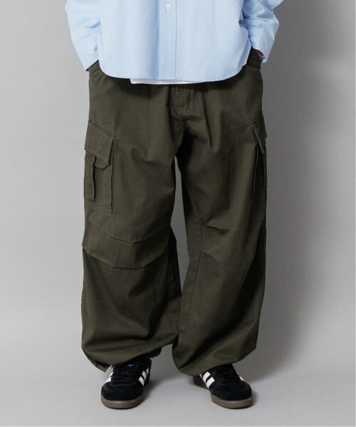 GLAZOS / グラソス その他パンツ | 【大人向けサイズあり】コットンツイル・ワイドカーゴパンツ（カーキ）
