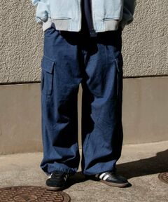 GLAZOS / グラソス その他パンツ | 【大人向けサイズあり】ライトデニム・ワイドカーゴパンツ