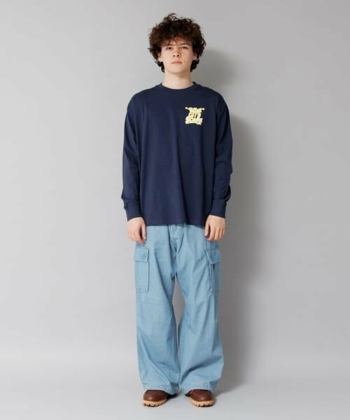 GLAZOS / グラソス その他パンツ | 【大人向けサイズあり】ライトデニム・ワイドカーゴパンツ | 詳細1