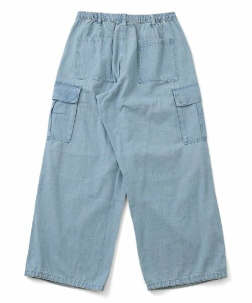 GLAZOS / グラソス その他パンツ | 【大人向けサイズあり】ライトデニム・ワイドカーゴパンツ | 詳細16