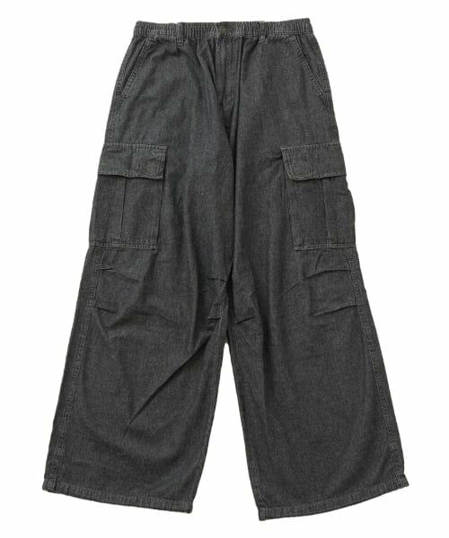 GLAZOS / グラソス その他パンツ | 【大人向けサイズあり】ライトデニム・ワイドカーゴパンツ | 詳細21