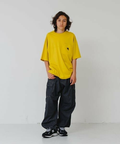 GLAZOS / グラソス その他パンツ | 【大人向けサイズあり】ライトデニム・ワイドカーゴパンツ | 詳細22