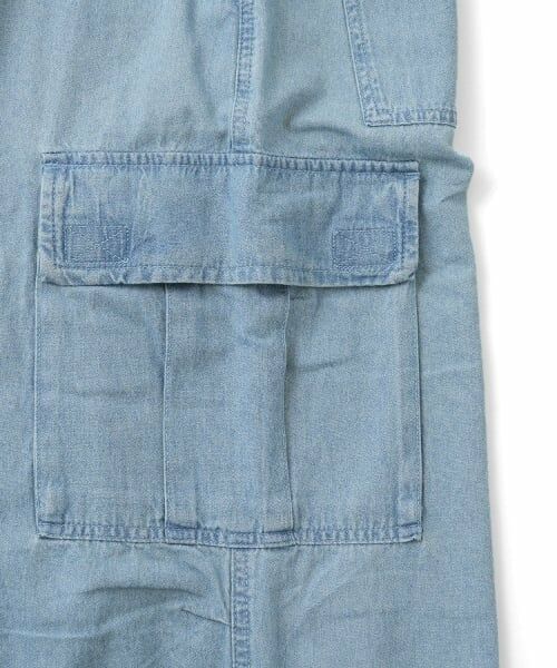 GLAZOS / グラソス その他パンツ | 【大人向けサイズあり】ライトデニム・ワイドカーゴパンツ | 詳細8
