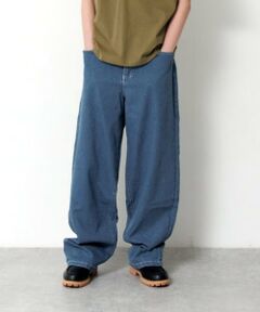 GLAZOS / グラソス その他パンツ | 【大人向けサイズあり】ストレッチデニム・ワイドバギーパンツ