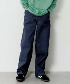 GLAZOS / グラソス その他パンツ | 【大人向けサイズあり】ストレッチデニム・ワイドバギーパンツ