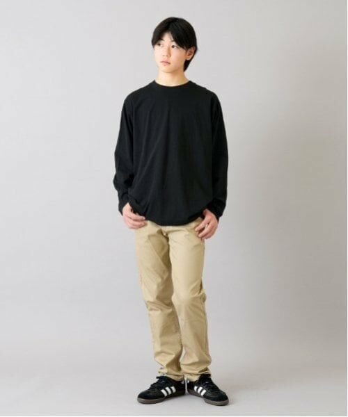 GLAZOS / グラソス その他パンツ | 【大人向けサイズあり】綿ポリストレッチツイル・スリムパンツ | 詳細3