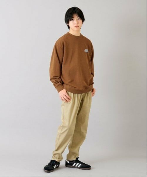 GLAZOS / グラソス その他パンツ | 【大人向けサイズあり】綿ポリストレッチツイル・タックパンツ | 詳細1