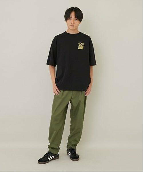 GLAZOS / グラソス その他パンツ | 【大人向けサイズあり】綿ポリストレッチツイル・タックパンツ | 詳細10