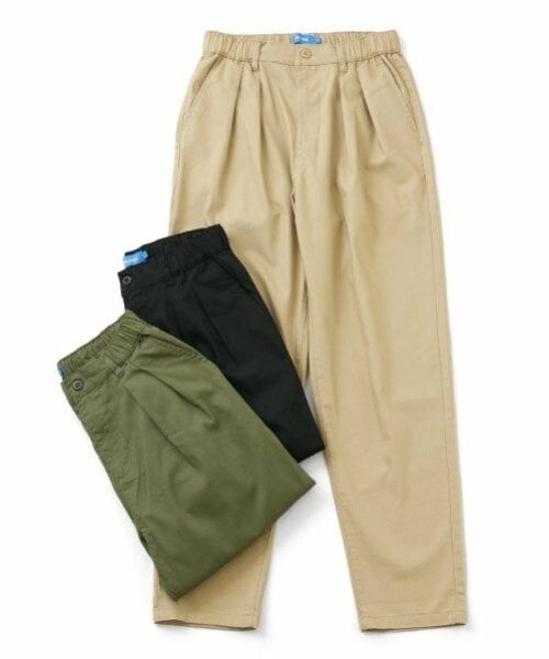 GLAZOS / グラソス その他パンツ | 【大人向けサイズあり】綿ポリストレッチツイル・タックパンツ | 詳細23