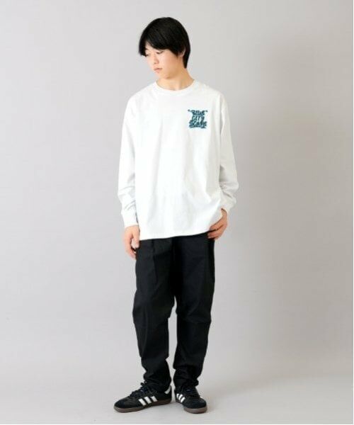 GLAZOS / グラソス その他パンツ | 【大人向けサイズあり】綿ポリストレッチツイル・タックパンツ | 詳細4