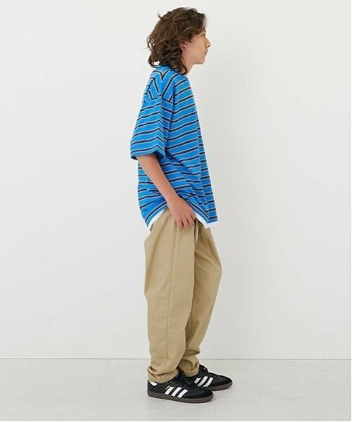 GLAZOS / グラソス その他パンツ | 【大人向けサイズあり】綿ポリストレッチツイル・タックパンツ | 詳細8