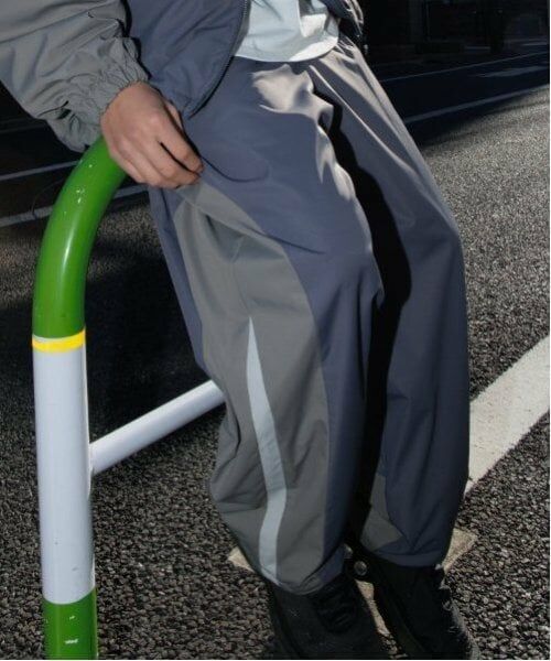 GLAZOS / グラソス その他パンツ | 【大人向けサイズあり】【GLSW.】【セットアップ対応】パネル切替パンツ（チャコール）