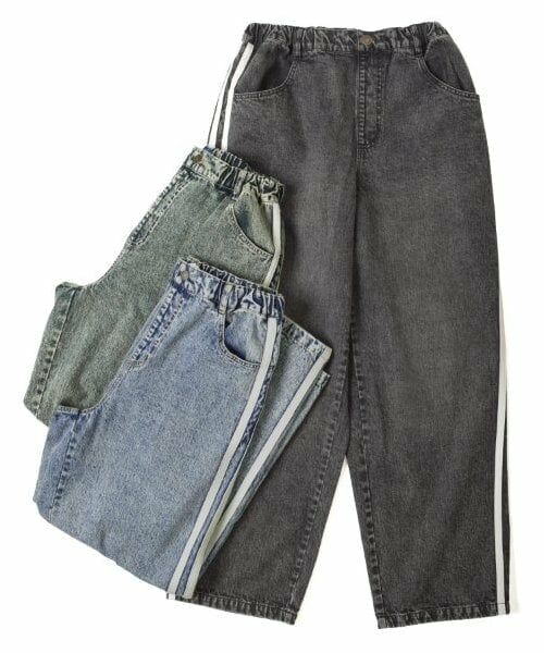 GLAZOS / グラソス その他パンツ | 【大人向けサイズあり】デニム・ラインパンツ | 詳細12