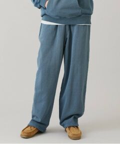 GLAZOS / グラソス その他パンツ | 【大人向けサイズあり】裏毛・ピグメント加工刺繍ロゴワイドパンツ