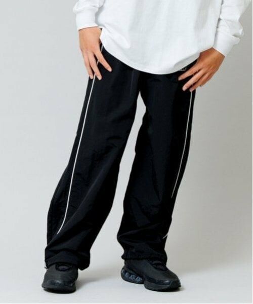 GLAZOS / グラソス その他パンツ | 【大人向けサイズあり】【GLSW.】【セットアップ対応】ナイロン・ ジップラインパンツ（クロ）