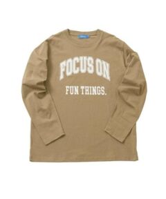 GLAZOS / グラソス Tシャツ | 【大人向けサイズあり】【プチプラ】フロントカレッジロゴ長袖Tシャツ