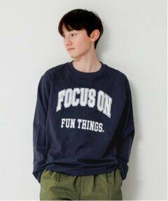 GLAZOS / グラソス Tシャツ | 【大人向けサイズあり】【プチプラ】フロントカレッジロゴ長袖Tシャツ