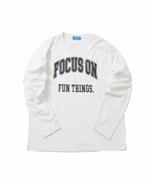 GLAZOS / グラソス Tシャツ | 【大人向けサイズあり】【プチプラ】フロントカレッジロゴ長袖Tシャツ | 詳細12