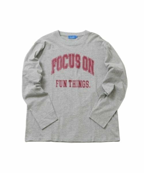 GLAZOS / グラソス Tシャツ | 【大人向けサイズあり】【プチプラ】フロントカレッジロゴ長袖Tシャツ | 詳細13